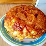 炊飯器で簡単☆りんごとおいもの豆腐ケーキ